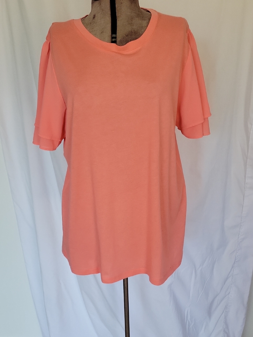 Michael Kors Top, XL, Orange/Gold